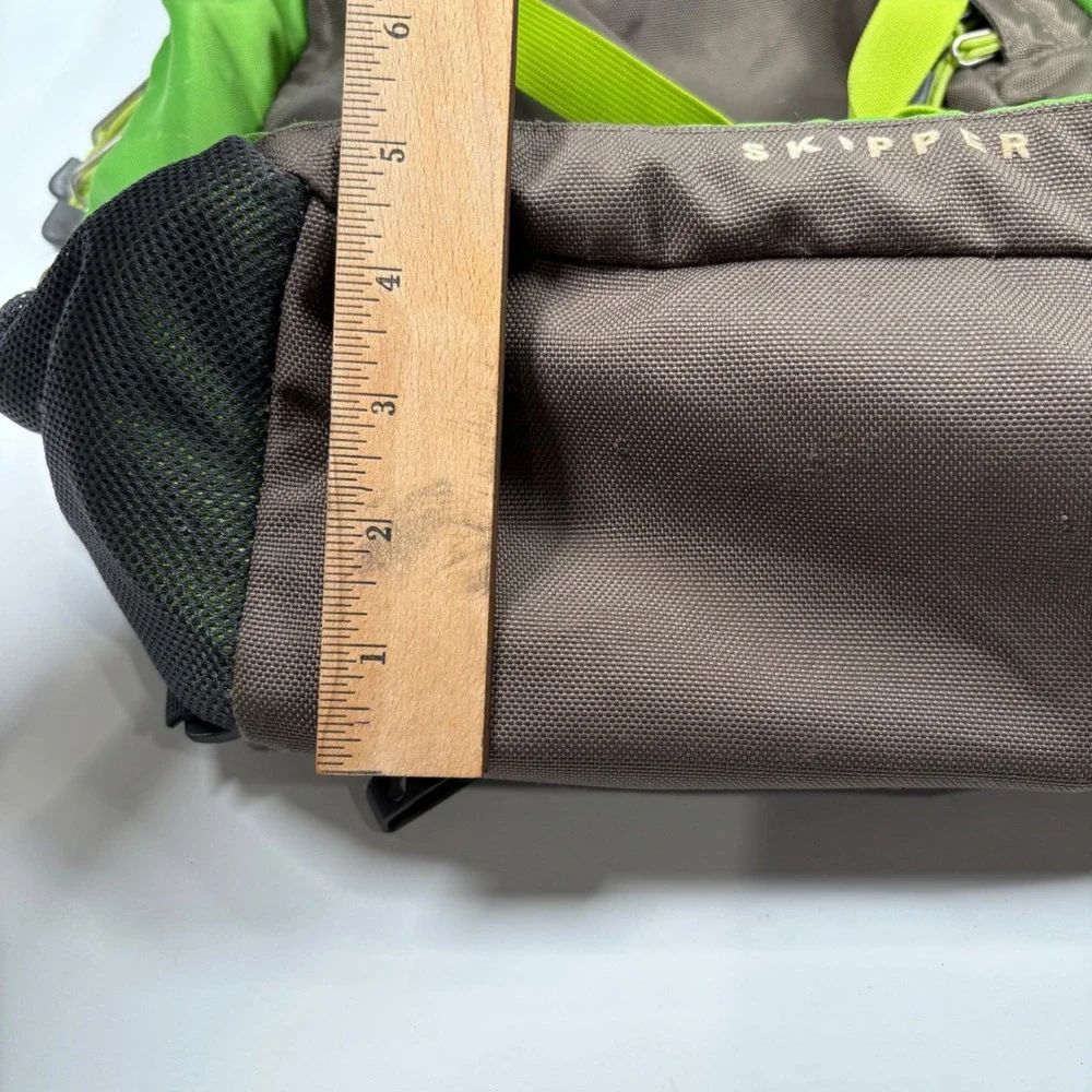 The North Face Skipper Backpack Green Brown Hiking Daypack School Outdoor Sport
